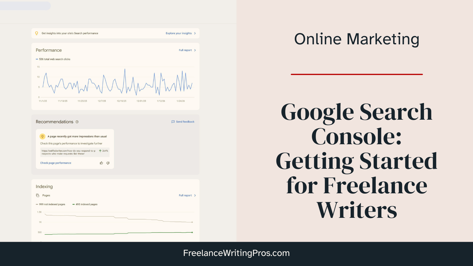 Google Search Console: Getting Started for Freelance Writers