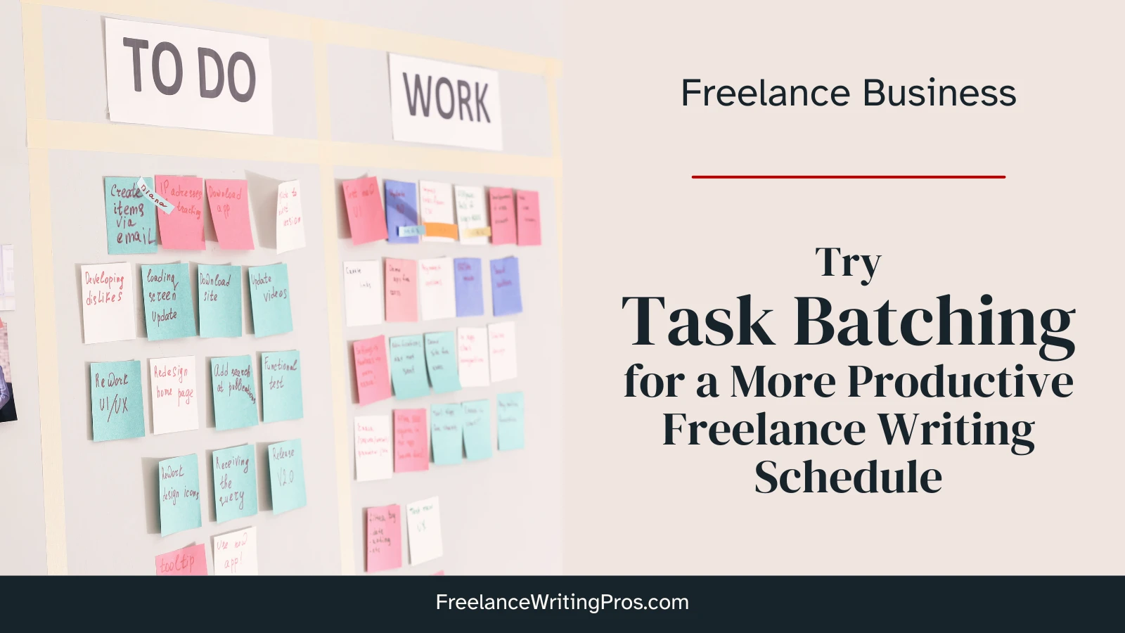 Try task batching for a more productive freelance writing schedule